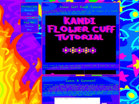 blog/flower-cuff screenshot