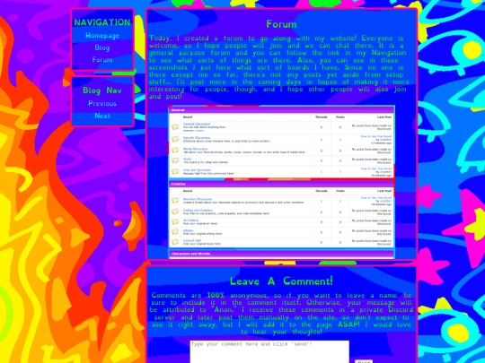 blog/forum screenshot