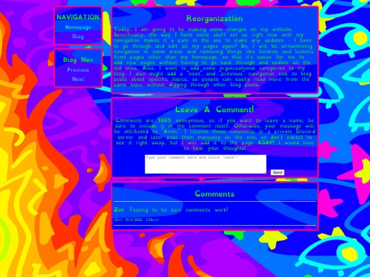 blog/reorganization screenshot