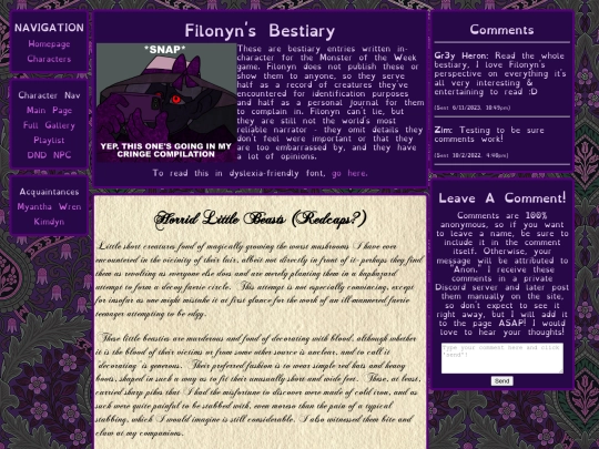 filonyn-colodan-bestiary screenshot