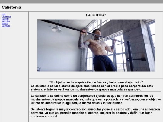 Deporte/Calistenia screenshot