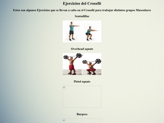 MI PROYECTO/Crossfit screenshot