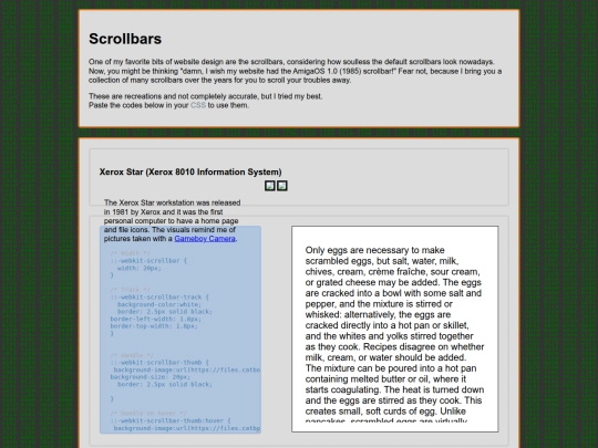 Scrollbars screenshot