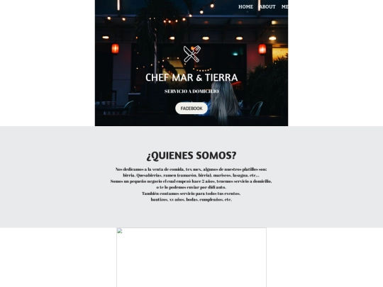marytierra/Chef Mar y Tierra Página Web screenshot