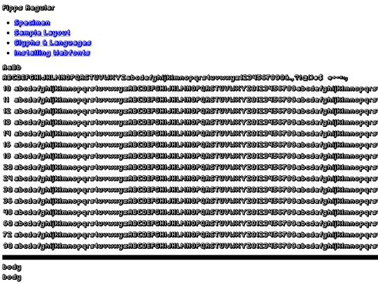 ABTFONT/fipps-regular-demo screenshot