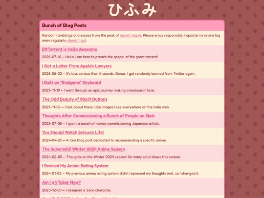 blog screenshot