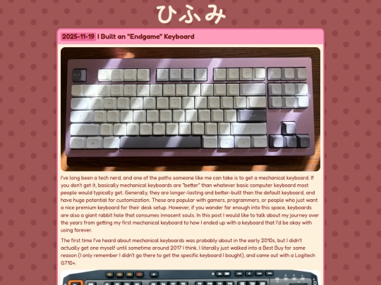 blog/keeb screenshot