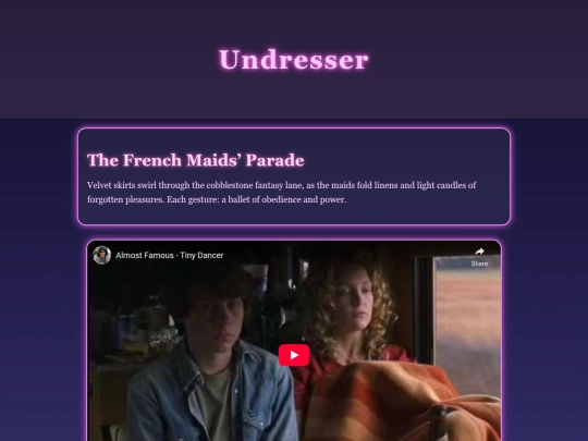 Olah/undresser screenshot