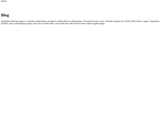 Blog screenshot