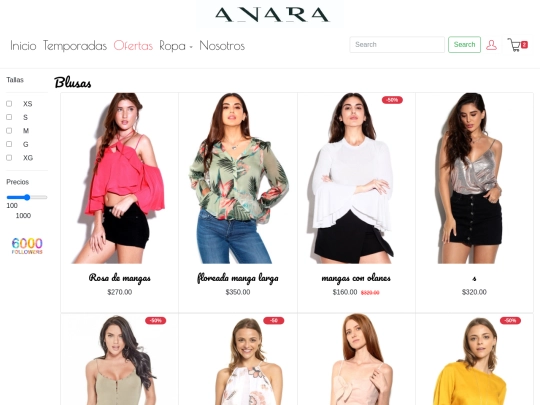 anara/Blusas screenshot