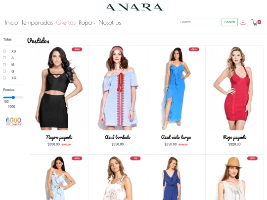 anara/Vestidos screenshot