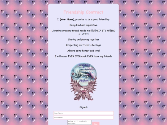 friendcontract screenshot