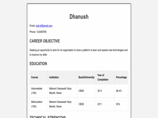 index screenshot