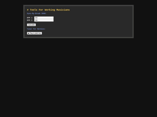 tools screenshot