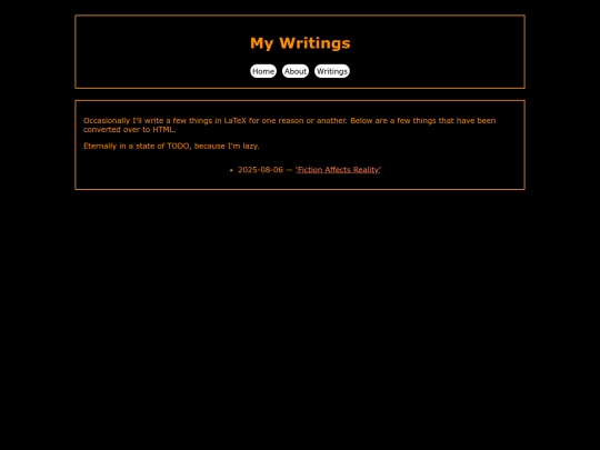 writings screenshot