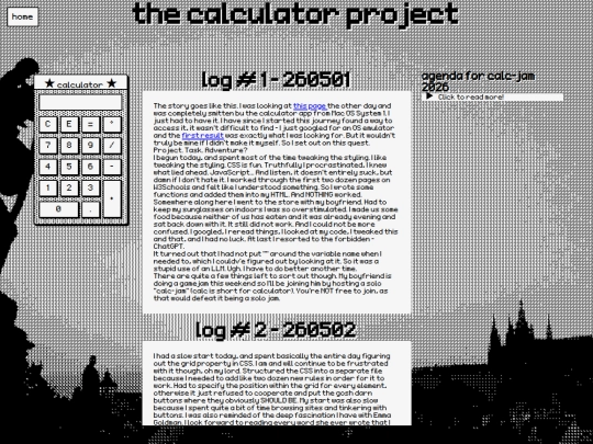 calc-log screenshot