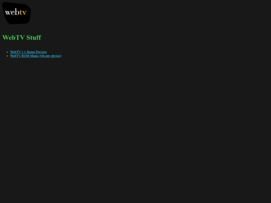 WebTV screenshot