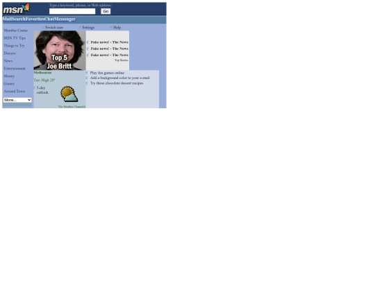 WebTV/msn-home screenshot