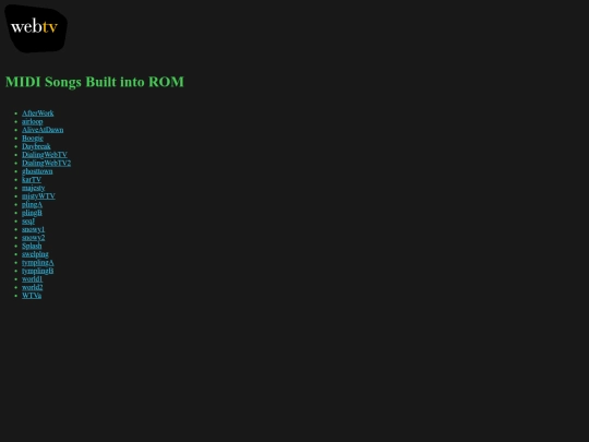 WebTV/wtv-music screenshot