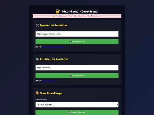 challenges/admin screenshot