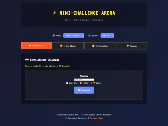 challenges screenshot