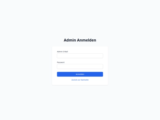 public/admin_login screenshot