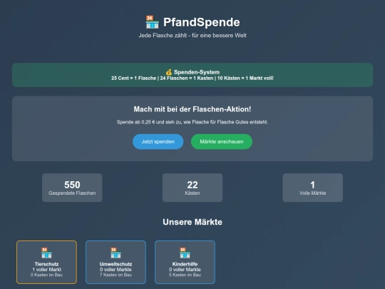 spenden screenshot