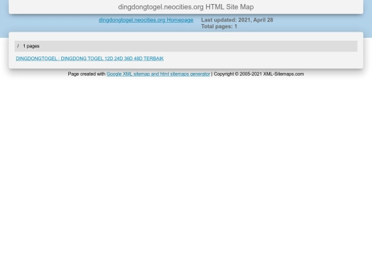 sitemap screenshot