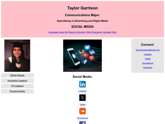socials screenshot
