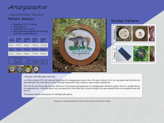 pattern_gallery/amargasaurus screenshot