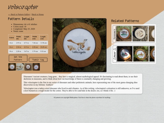 pattern_gallery/velociraptor screenshot