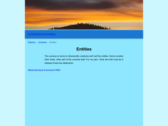 explore/matrix/entities screenshot