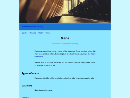 explore/matrix/theory/mana screenshot