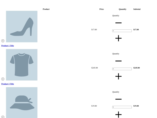 Shopping-Cart-Template screenshot