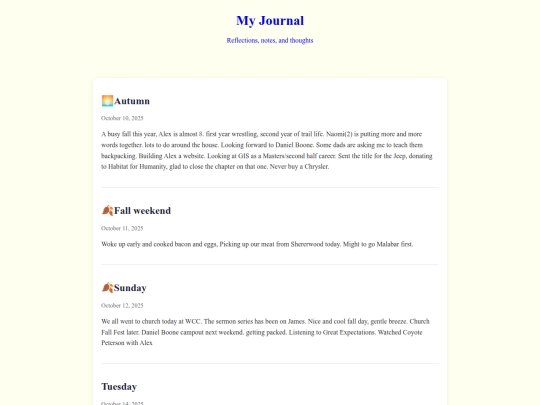 Dad_Journal screenshot