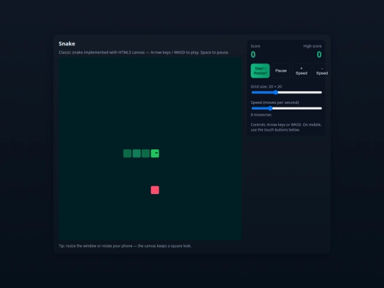 snakes screenshot