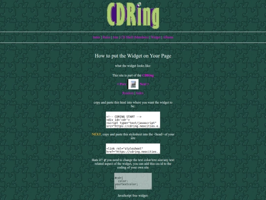 widget screenshot