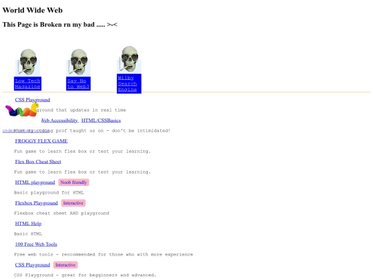 links screenshot