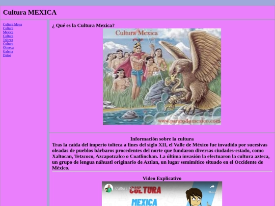 culturas/culturamexica screenshot