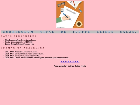 curriculum screenshot