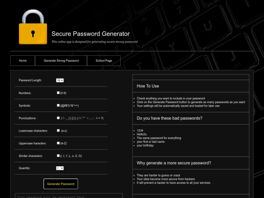 generatePwd screenshot