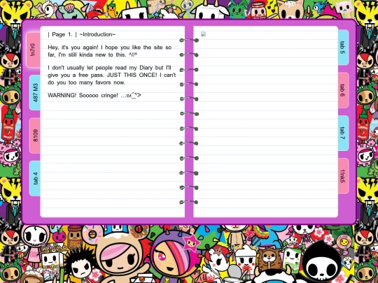 diary screenshot