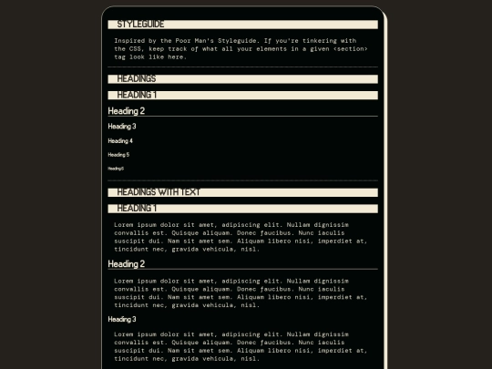 styleguide screenshot