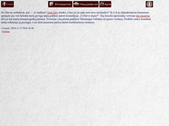 straipsniai/2024/o-dieve-mano screenshot