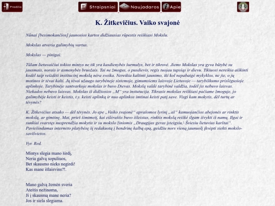 straipsniai/2024/poema-vaiko-svajone screenshot