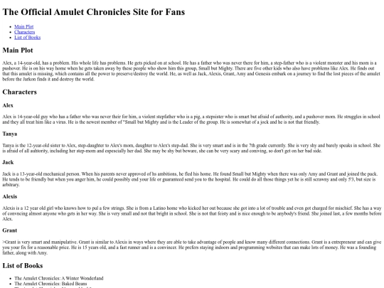 amuletchasefanpage screenshot