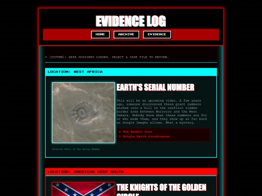 evidence screenshot