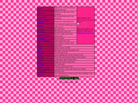 links screenshot