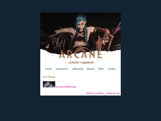 archive/shrines/arcane/links screenshot