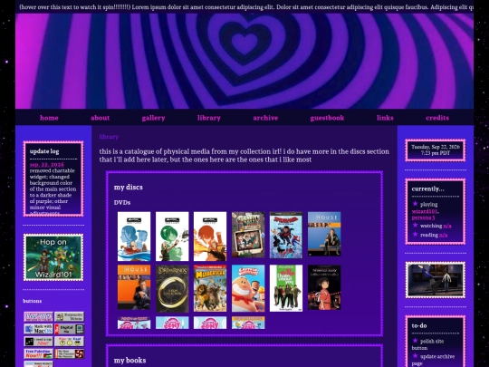 library screenshot